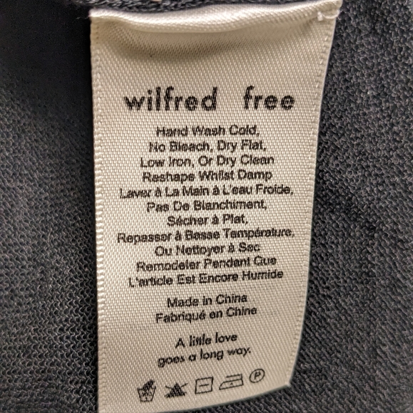 Wilfred Free XXS Black Dolman Sleeve Sweater - Picture 4 of 5